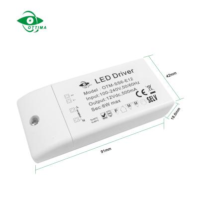 China 12V indoor light hot sales 6w 12w 24w 30w small size led driver for full power led strip light emergency driver for sale