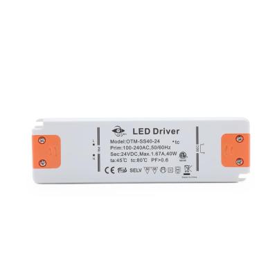 China LED Lighting IP20 Ultra Slim 40W 12V 24V 3.33A 1.67A 100-264V 3Years Warranty With CE RoHS LED Driver for sale