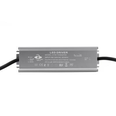 China LED Lighting 700ma 900ma 1200ma 18-42V 30W Triac Dimming Waterproof IP67 LED Driver for sale