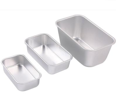 China Sustainable Non-Stick Aluminum Square Toast Bread Cake Making Pan Oven Baking Tray Baking Mold Bake for sale