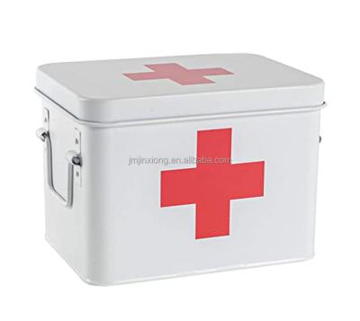 China Viable Powder Coated First Aid Kit Medical Box Storage Organizer Cabinet Metal Medicine Box for sale