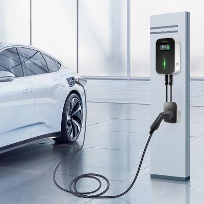 China BESEN 7.2kw 50*35*25cm Single Phase 32a 2 Level Electric Car Wall Mounted Charging Station for sale