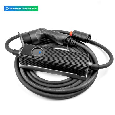 China Electric vehicle charging big touch screen high power 3 phase portable ev charger for electric vehicle charging for sale