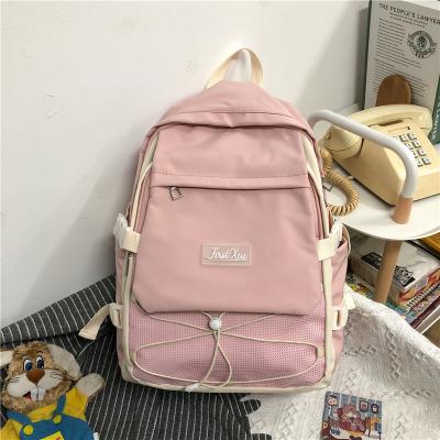 China With USB backpack girl 2022 high capacity campus wind backpack senator the new high school students schoolbag girl for sale