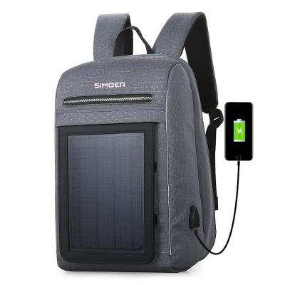 China Fashion USB Computer Backpack Male Anti-theft Bag Anti-theft USB Backpack Solar Charging Backpack for sale