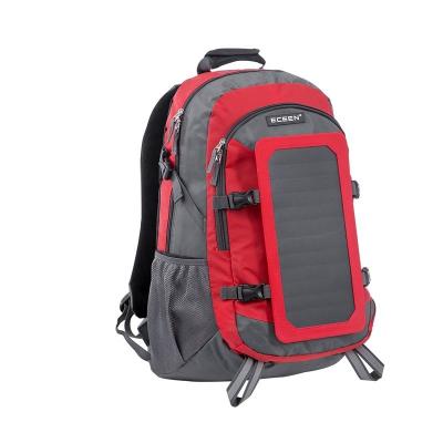 China Fashion leisure power backpack outdoor sports package men and women mountaineering travel anti-theft solar charging backpack for sale