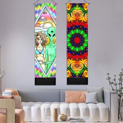 China Digital Printing Long Tapestries Bohemian Foreign Office Bedside Skeleton Color Background Decorative Tapestry for sale