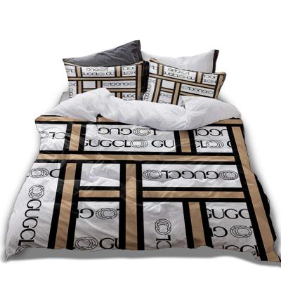 China Brand Electric Duvet Cover Famous Designers Luxury Sheets Bedding Set for sale