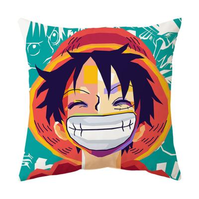 China Anime Anti-Static Pillowcase Hot Sale Boy Gift Custom Cartoon Polyester Cushion Cover for sale