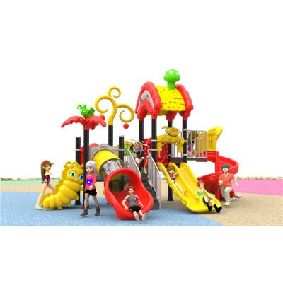 China 3-12years child safety new design kids outdoor playground for sale big outdoor playhouse with slide for kids for sale