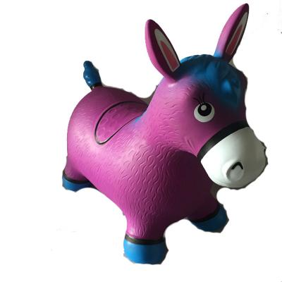 China Inflatable Toy Multicolor PVC Kids Riding Inflatable Toy Jumping Animal Bouncy Animal for sale