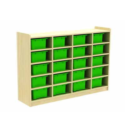 China Modern. Kindergarten Popular Style Kids World Dinosaurs Furniture Wooden Toy Storage For Indoor Playground for sale