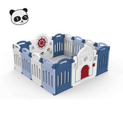 China High quality and eco-friendly modern plastic LLDPE child fence playhouse for kids sizes options with mats for baby sting for sale