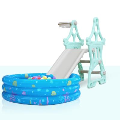 China Bring Happiness Kids Mini Indoor Slide With Swing And Ball Pool Kids Indoor Slide For Sale for sale