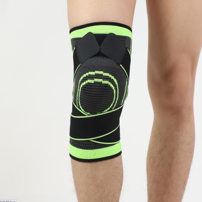 China Amazon Wholesale Retail Universal Compression Knee Pads Elastic Knitted Knee Support With Belt for sale