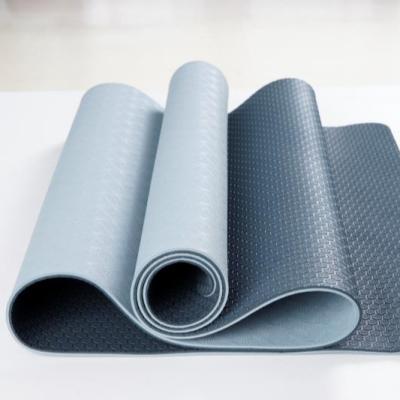 China Non Slip Yoga Mat Tpe Anti Slipery Mat Tpe Custom Print Foldable Yoga Mat 4mm for sale