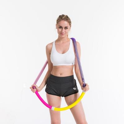 China ABS+PVC+Carbon Steel Wire+Rubber Manufacturers For Adults Rubber-Coated Ring Fitness 1.2kg Spring Weighted Polynesian Dance Hoops 1 for sale