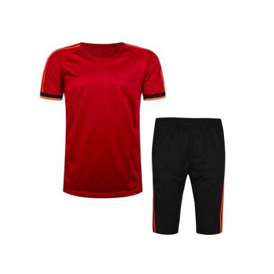 China Cheap Sets China Quality Mens Soccer Uniforms With 3/4 Pants for sale