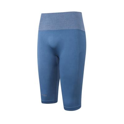 China Blue Running Lady Good Quality Breathable Yoga Leggings Pants 3/4 Length Pants for sale