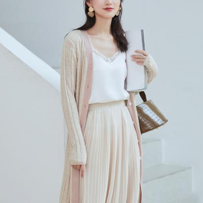 China 2009 autumn v-neck color fashion anti-shrink knitted long cardigan style dress overcoat for sale