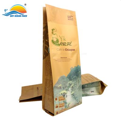 China Waterproof Biodegradable Barrier Kraft Paper Coffee Sample Sachet Packaging for sale