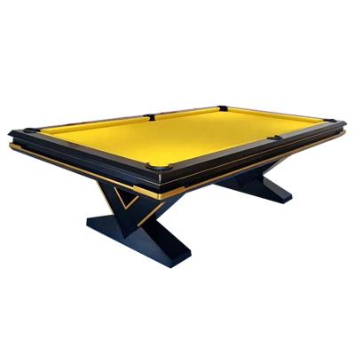 China Modern Look Solid Wood Billiard Rubber Pool Table for sale