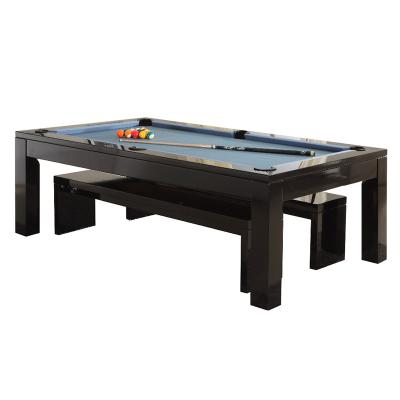 China Leather Pocket 7ft 8ft 9ft New Products Standard Solid Wood Professional Dining Pool Table for sale