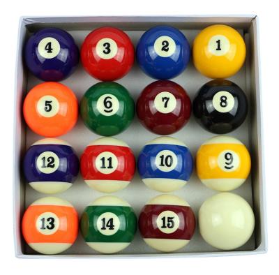 China HC Resin Billiard Ball Pool Ball Set 2-1/4