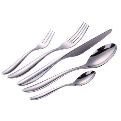 China Sliver Knife Fork Spoon Elegant Sliver Cutlery Set Stainless Steel Flatware Set for sale