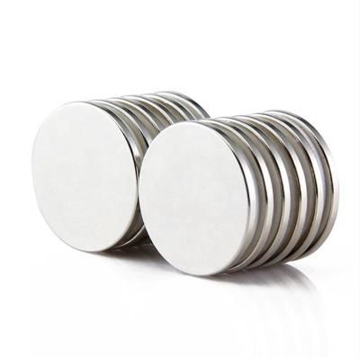 China Industrial Strong Custom Round Neodymium Permanent Magnet Rare Earth Size N35-N52 NdFeB Magnet Holder Magnetic Disc Neodymium Magnet for sale