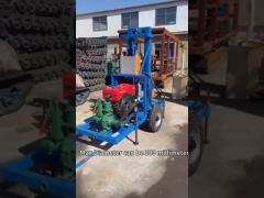 High Drilling Speed Portable Water Well Drilling Rig Machine With Large Borehole Diameter