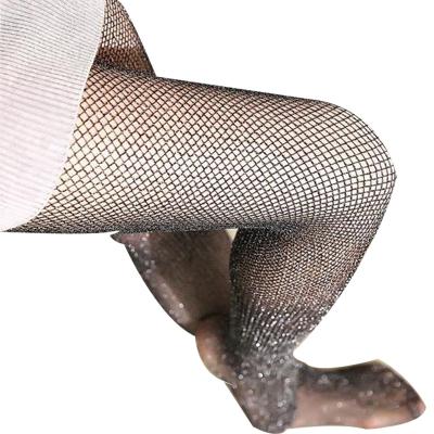 China Hot Selling Breathable Long Polyester Rhinestone Glitter Net Asian Pantyhose For Women for sale