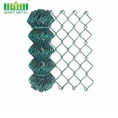 China Wholesale Easily Assembled PVC Coated ISO Green Used Chain Link Fence For Sale for sale