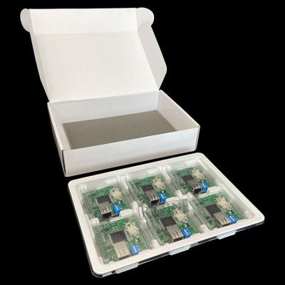 China Plastic PCB ESD Tray Anti Static Electronic Insert Tray With Packaging Paper Box for sale