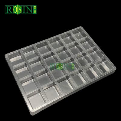 China Customized 24 Cavity Plastic Chocolate Tray Food Grade PET For Transportation for sale