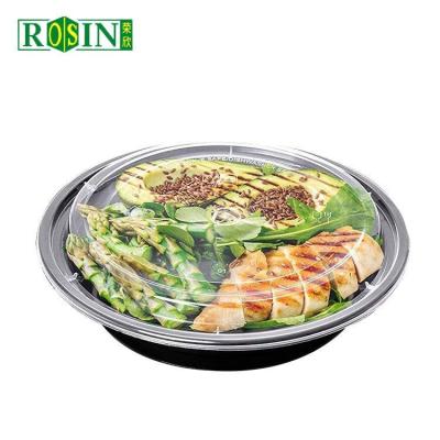 China Verzegelde ronde plastic take-away containers voedselkwaliteit PP 1000 ml met deksel Te koop