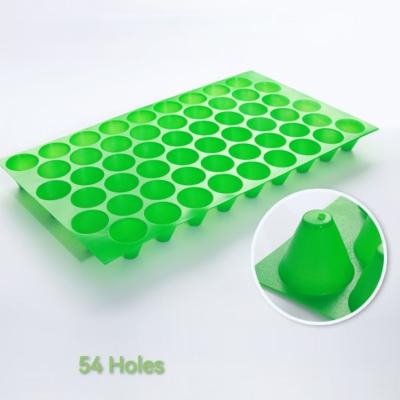 China 54 Holes Pp Nursery Seedling Tray Eco Friendly Vegetable Seed Starting Trays for sale