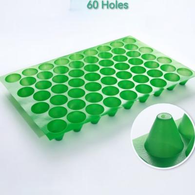 China 60 Cells Pp Vegetalble Plastic Seed Starting Trays Cold Resistant Portable for sale