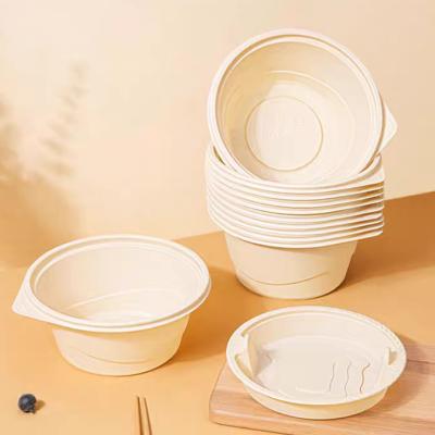 China Blister Noodles descartáveis recipiente biodegradável taça redonda ecológica à venda