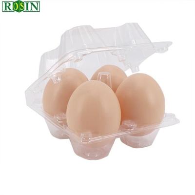 China Thickened 4 Holes Plastic Egg Packaging PET Egg Tray Plastic Packaging for sale