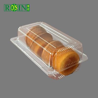 China Customized Plastic Bakery Packaging Disposable Plastic Bakery Boxes With Lid for sale