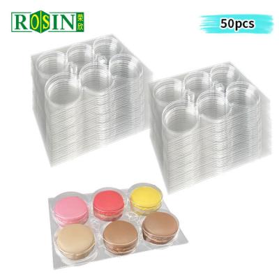 China PET Macaron Blister Packaging Slide Base And Lid Portable With Separate Design for sale