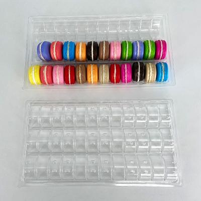 China 40 Packs Disposable Macaron Trays Packaging Customizable For Accurate Protection for sale