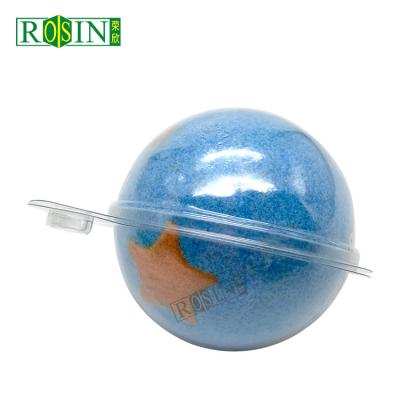 China Customized Pet Transparent Bath Bomb Blister Packaging Round Lightweight for sale