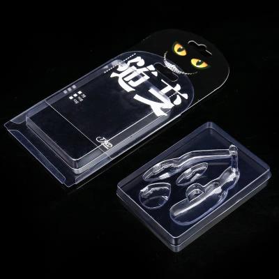 China Individuelle Einweg-Blisterverpackung Blister-Slide-Karte Verpackung Dreifach-Blister-Karte Verpackung zu verkaufen