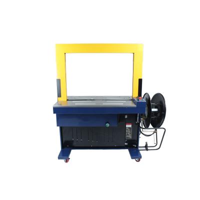 China Food strapping machine automatic low table pallet easy operate automatic carton strapping packing machine with best price for sale