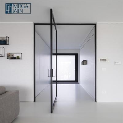 China Sound Insulation Modern Design Elegant Balcony Villa Pivot Door Factory Customized Large Wide Pivot Door for sale