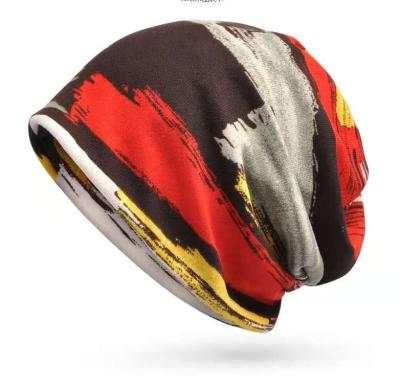 China Baotou JOINT fashion neck autumn and winter striped hat wholesale street casual hats for sale