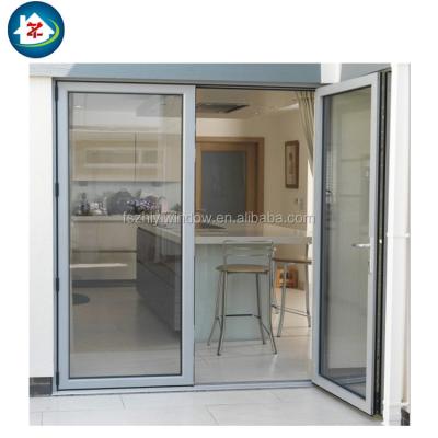 China New Design USA Building Approval Florida Hurricane Impact Graphic Design Patio Exterior Home Door Aluminum Casement French Doors for sale