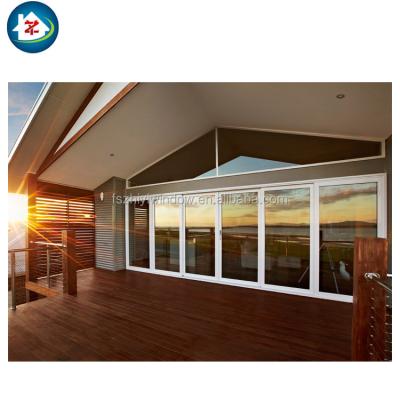 China Modern High Quality Aluminum Living Room Doors Exterior Glass Sliding Door Factory For Villa for sale